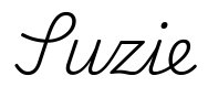 suzie签名范例