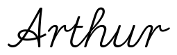 arthur签名范例