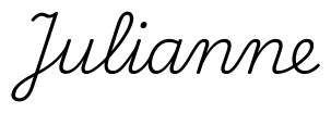 julianne签名范例