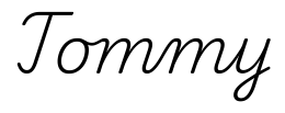 tommy签名范例