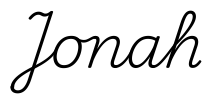 jonah签名范例