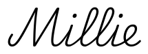 millie签名范例