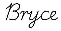 bryce签名范例