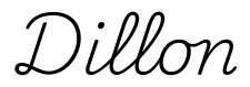 dillon签名范例