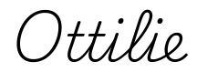 ottilie签名范例