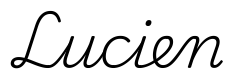 lucien签名范例