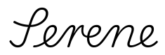 serene签名范例