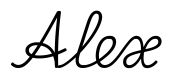 alex签名范例