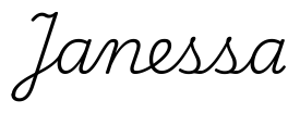 janessa签名范例