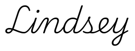 lindsey签名范例