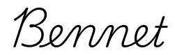 bennet签名范例