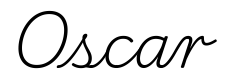 oscar签名范例