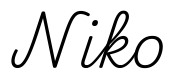 niko签名范例