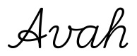 avah签名范例