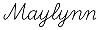 maylynn签名范例