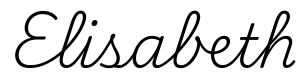 elisabeth签名范例