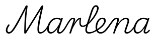 marlena签名范例