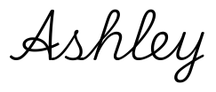 ashley签名范例