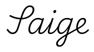 saige签名范例