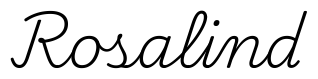 rosalind签名范例