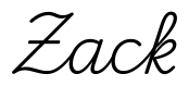 zack签名范例