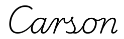 carson签名范例