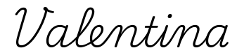 valentina签名范例