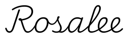 rosalee签名范例