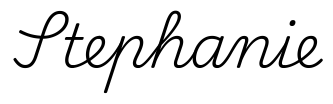 stephanie签名范例
