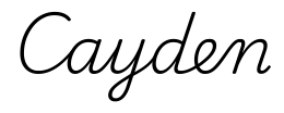 cayden签名范例