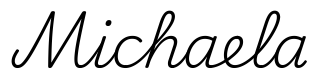 michaela签名范例
