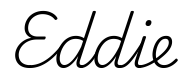 eddie签名范例