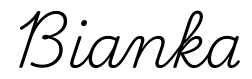 bianka签名范例