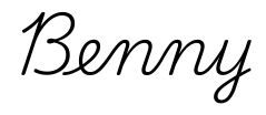 benny签名范例