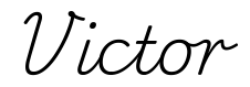 victor签名范例