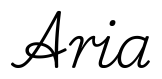 aria签名范例