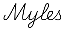 myles签名范例