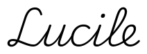lucile签名范例