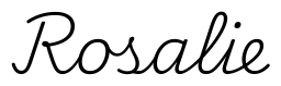 rosalie签名范例