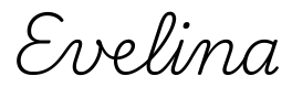 evelina签名范例