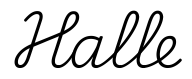 halle签名范例