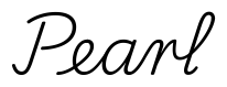 pearl签名范例