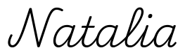 natalia签名范例