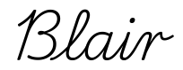 blair签名范例