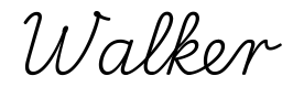 walker签名范例