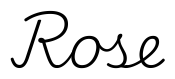 rose签名范例
