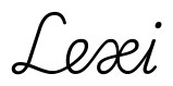 lexi签名范例