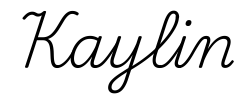 kaylin签名范例