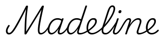 madeline签名范例
