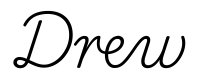 drew签名范例